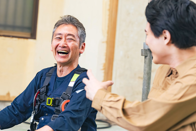 世代を超えて笑いあえるイメージ